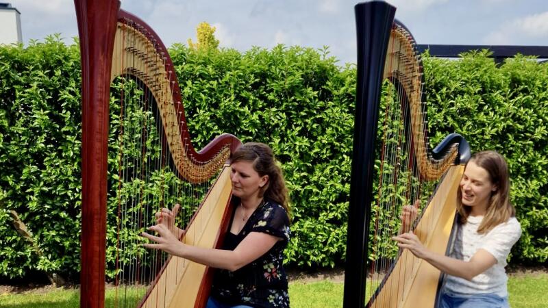 Harpduo Miek en Sandra