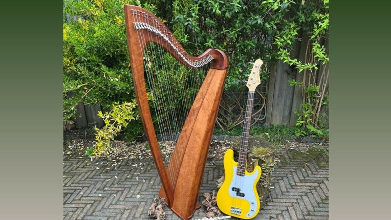 Met de harp op wereldreis